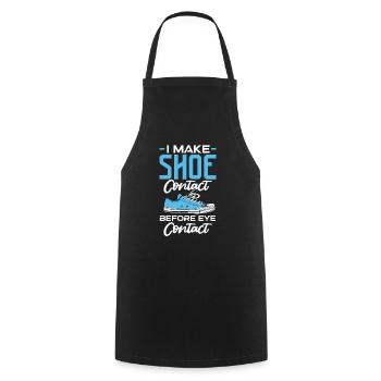 Je fais un contact avec la chaussure avant le contact visuel Design - Tablier de cuisine - noir - Devant - AI Model Male 185 dark (185cm)
