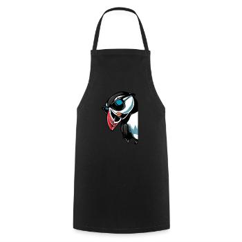 Gift for Atlantic Puffins - Cooking Apron - black - Front - AI Model Male 185 dark (185cm)
