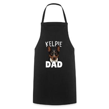 Cadeau de chien Kelpie - Tablier de cuisine - noir - Devant - AI Model Male 185 dark (185cm)