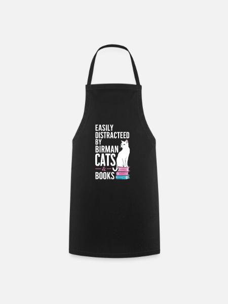Katze Birma Geschenk - Kochschürze - Schwarz