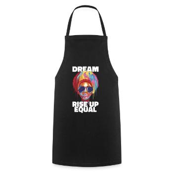 black history month Afro American Gift - Cooking Apron - black - Front - AI Model Male 185 dark (185cm)