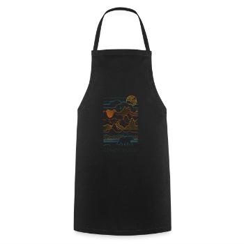Ours vibe - Tablier de cuisine - noir - Devant - AI Model Male 185 dark (185cm)