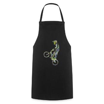 bmx racing - Tablier de cuisine - noir - Devant - AI Model Male 185 dark (185cm)