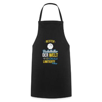 Best Basque Baller in the World - 100% Authentic - Cooking Apron - black - Front - AI Model Male 185 dark (185cm)