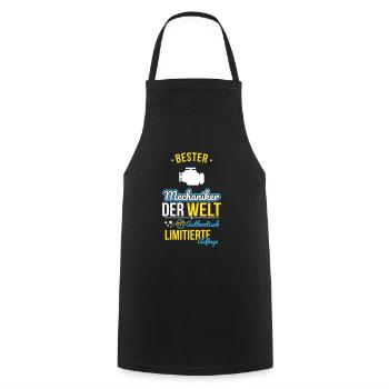 Meilleur mécanicien au monde - 100 % authentique - Tablier de cuisine - noir - Devant - AI Model Male 185 dark (185cm)