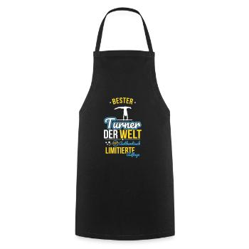 Best Gymnast in the World - 100% Authentic - Cooking Apron - black - Front - AI Model Male 185 dark (185cm)
