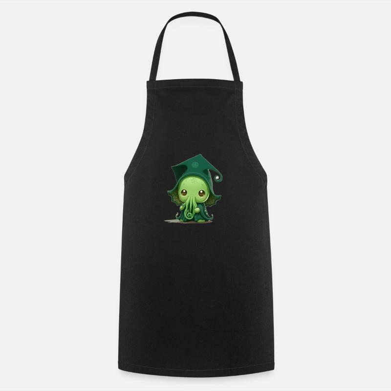 Un bébé mignon Cthulhu - Tablier de cuisine - noir