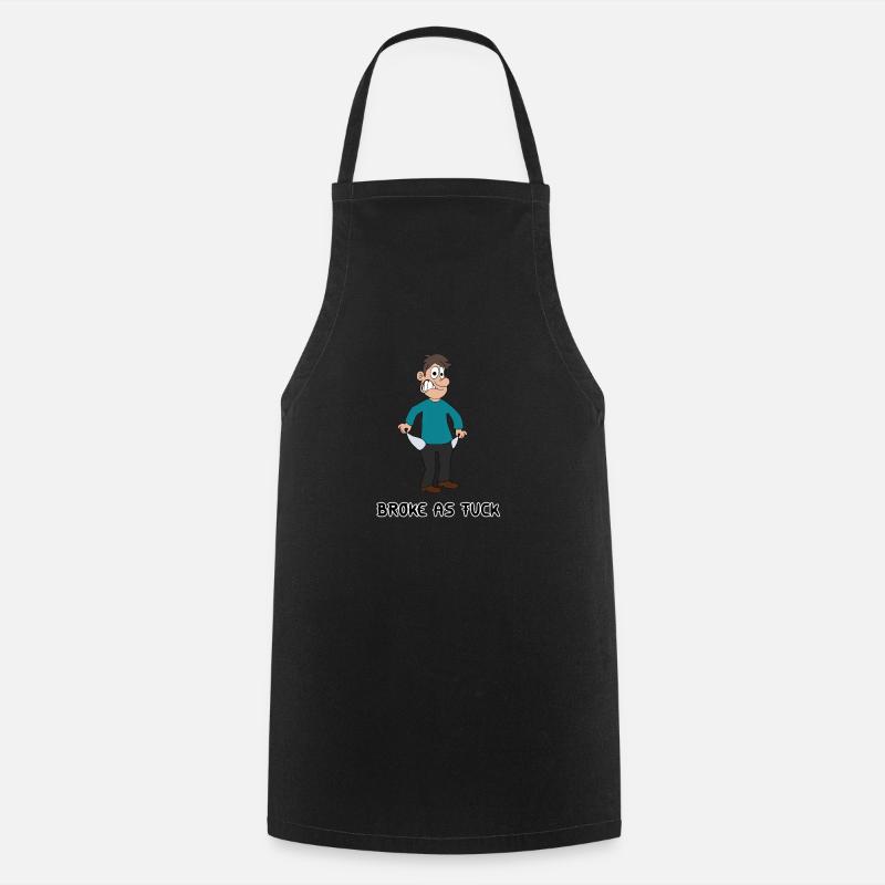 Broke - Cooking Apron - black