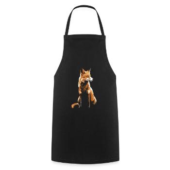 Renard - Tablier de cuisine - noir - Devant - AI Model Male 185 dark (185cm)