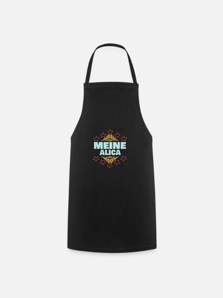 Geschenk für Alica - Kochschürze - Schwarz