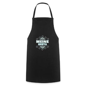 Mutter Herta - Kochschürze - Schwarz - Vorne - AI Model Male 185 dark (185cm)