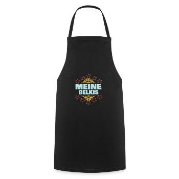 Belkis als Mädchen - Kochschürze - Schwarz - Vorne - AI Model Male 185 dark (185cm)