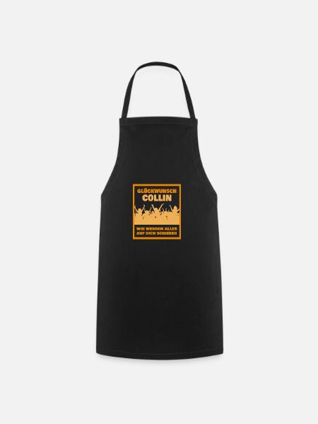 First name Collin - Cooking Apron - black