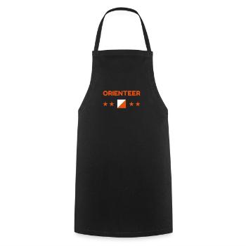Orienteering Orientierungslauf Orientation - Cooking Apron - black - Front - AI Model Male 185 dark (185cm)