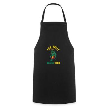 Sasquatch Toe-tally Rasta-fié Bigfoot jamaïcain - Tablier de cuisine - noir - Devant - AI Model Male 185 dark (185cm)