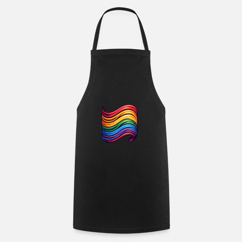 Flag of Diversity - Cooking Apron - black