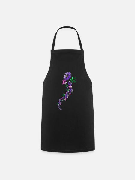polynesien - Tablier de cuisine - noir