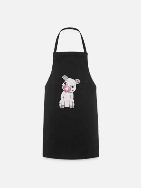 Süßes Schweinchen - Kochschürze - Schwarz