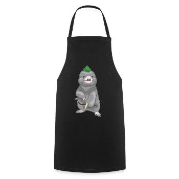 Mole Archer Bow - Cooking Apron - black - Front - AI Model Male 185 dark (185cm)