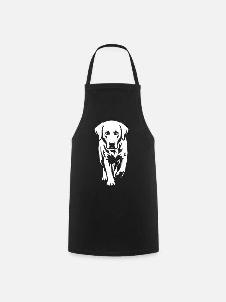 Labrador – Zeitlose Eleganz - Kochschürze - Schwarz