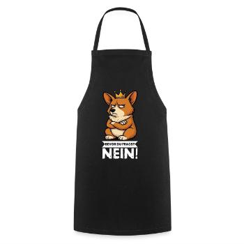 Before you ask: Corgi Corgi Welsh Corgi Corgi Dog - Cooking Apron - black - Front - AI Model Male 185 dark (185cm)
