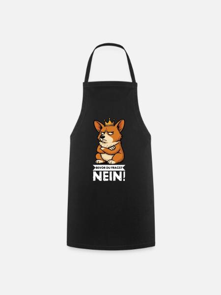 Avant que vous ne demandiez : Corgi Corgi Corgi Gallois Corgi Corgi Dog - Tablier de cuisine - noir