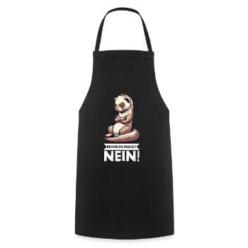 Bevor Du Fragst Nein Frettchen Frettchenbesitzer - Kochschürze - Schwarz - Vorne - AI Model Male 185 dark (185cm)