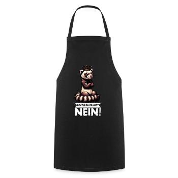 Bevor Du Fragst Nein Frettchen Frettchenbesitzer - Kochschürze - Schwarz - Vorne - AI Model Male 185 dark (185cm)