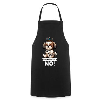 Before You Ask Shih tzu Shih tzus Shih tzu halter - Cooking Apron - black - Front - AI Model Male 185 dark (185cm)
