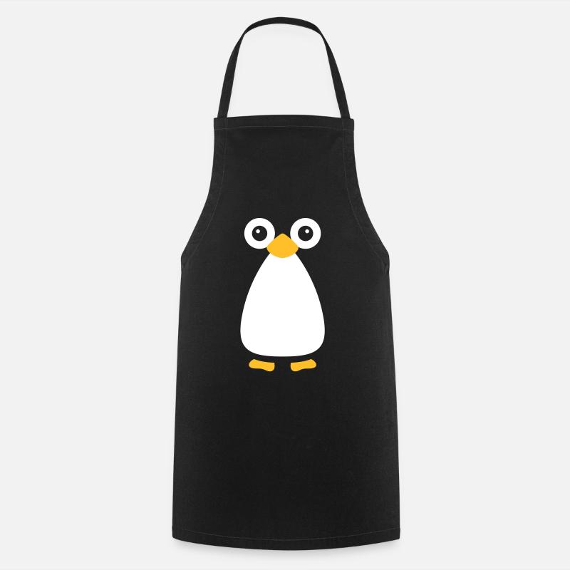 Vecteur mignon pingouin - Tablier de cuisine - noir