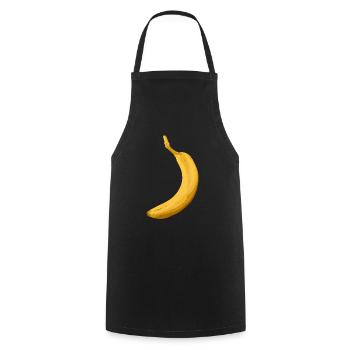 Banana - Cooking Apron - black - Front - AI Model Male 185 dark (185cm)