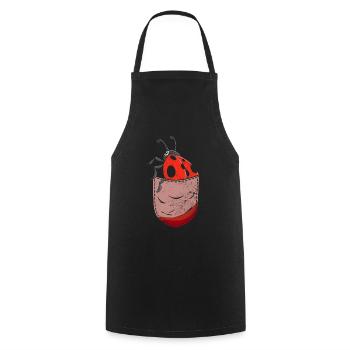 Drôle de sac de poitrine Animal Motif Cadeau Coccinelle - Tablier de cuisine - noir - Devant - AI Model Male 185 dark (185cm)