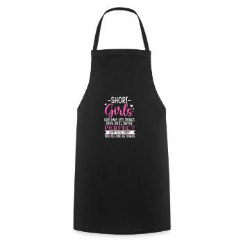 Short Girls God Only Lets Things Grow Until - Cooking Apron - black - Front - AI Model Male 185 dark (185cm)