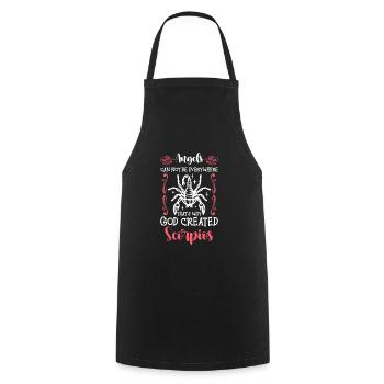 Horoscope Signe du zodiaque Étoile Novembre - Tablier de cuisine - noir - Devant - AI Model Male 185 dark (185cm)