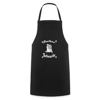 zuckerschnecke candy girl - Kochschürze - Schwarz - Vorne - AI Model Male 185 dark (185cm)