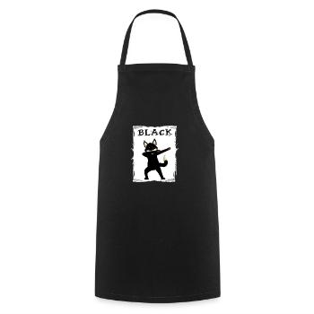 black fox tolerance equality black - Cooking Apron - black - Front - AI Model Male 185 dark (185cm)