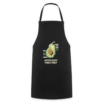 Avocado Vibes uniquement - Tablier de cuisine - noir - Devant - AI Model Male 185 dark (185cm)