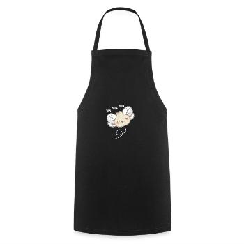dim sum sum Biene kawaii dumplings Bienen - Kochschürze - Schwarz - Vorne - AI Model Male 185 dark (185cm)
