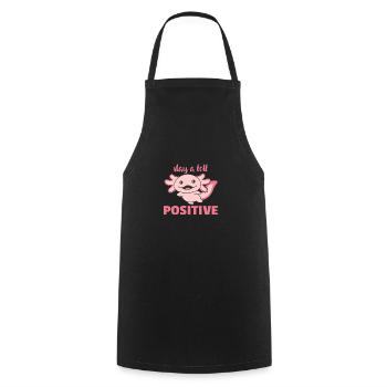 stay a lotl positive sweet axololt - Cooking Apron - black - Front - AI Model Male 185 dark (185cm)