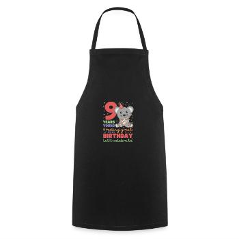 Souris pour les enfants de 9 ans de neuf ans - Tablier de cuisine - noir - Devant - AI Model Male 185 dark (185cm)