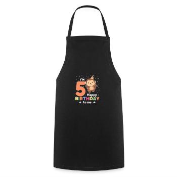 Singe pour les enfants de 5 ans - Tablier de cuisine - noir - Devant - AI Model Male 185 dark (185cm)