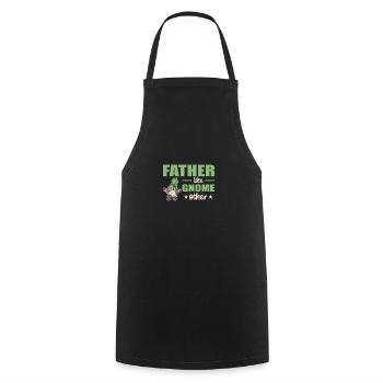 Father like gnome other funny fathers Day gift - Cooking Apron - black - Front - AI Model Male 185 dark (185cm)
