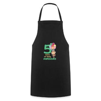 Singe pour les enfants de 5 ans - Tablier de cuisine - noir - Devant - AI Model Male 185 dark (185cm)