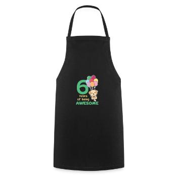 Labrador pour les enfants de 6 ans - Tablier de cuisine - noir - Devant - AI Model Male 185 dark (185cm)