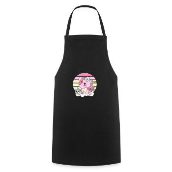 Kawaii Gothic Quokka Pastel Gothic Goth - Cooking Apron - black - Front - AI Model Male 185 dark (185cm)