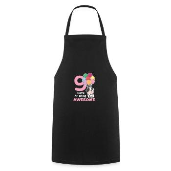 Vache pour les enfants de 9 ans - Tablier de cuisine - noir - Devant - AI Model Male 185 dark (185cm)