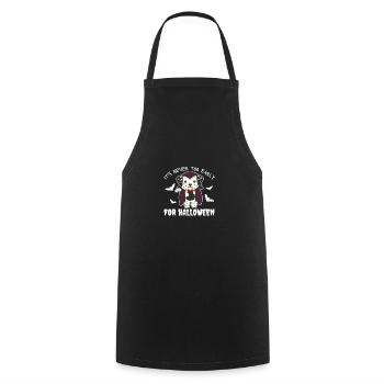 Dalmatians it's never too early for Halloween vampire - Cooking Apron - black - Front - AI Model Male 185 dark (185cm)