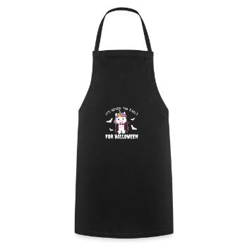 Licorne, il n'est jamais trop tôt pour Halloween Vampire - Tablier de cuisine - noir - Devant - AI Model Male 185 dark (185cm)