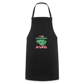 Axolotl Halloween Zombie Costume - Tablier de cuisine - noir - Devant - AI Model Male 185 dark (185cm)