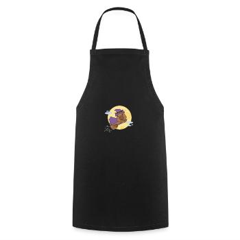 Capybara Halloween Witch Kids Witch Costume - Cooking Apron - black - Front - AI Model Male 185 dark (185cm)